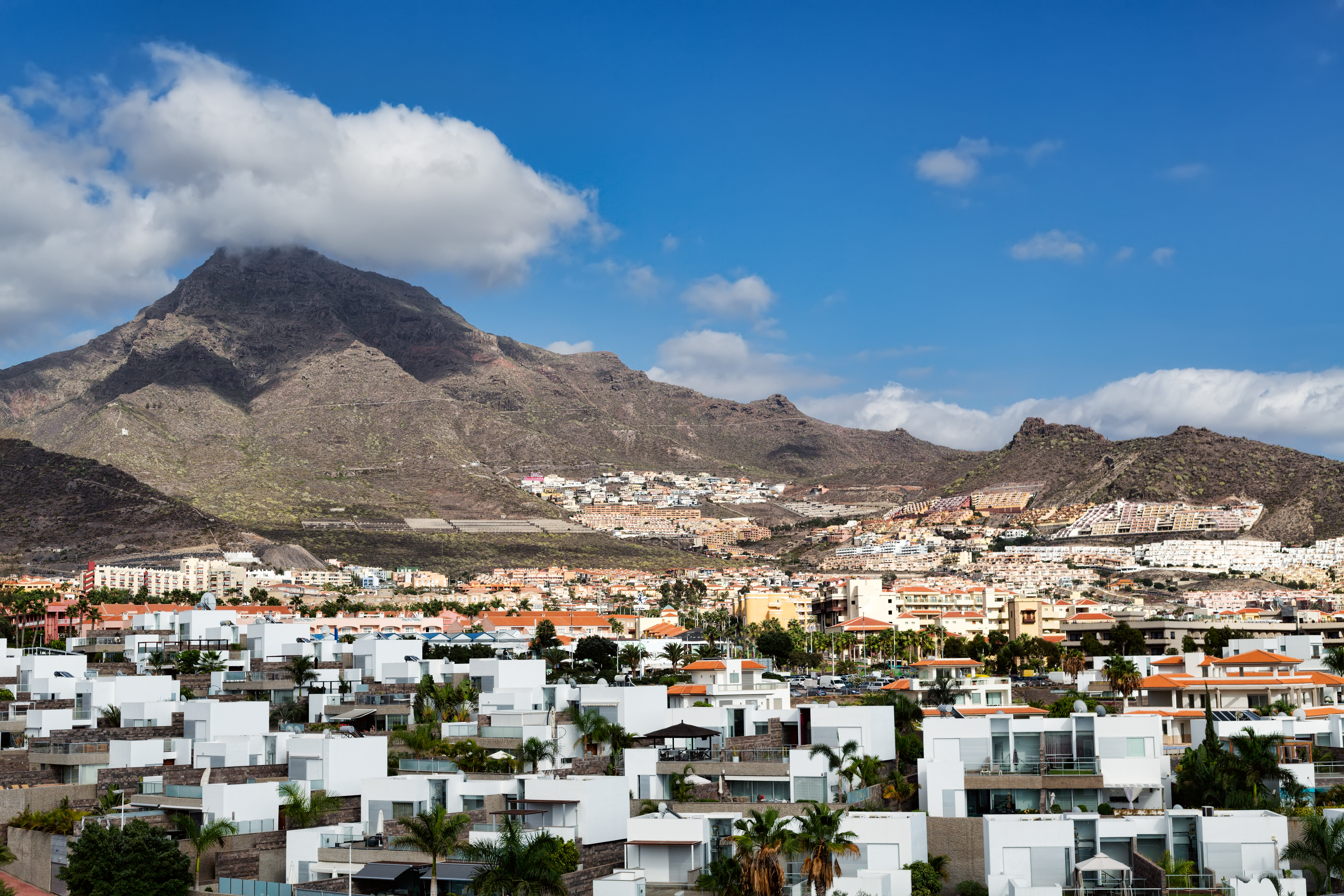 City by the volcanic Canary Islands